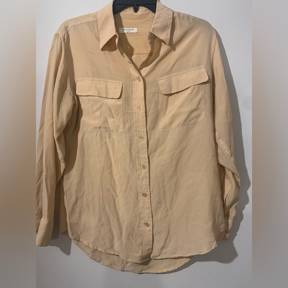 Equipment Femme Silk Button Down Blouse